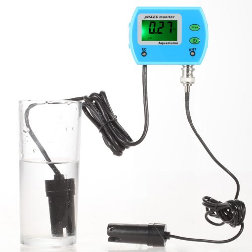 pH Meter for Aquarium  2 in 1Water Quality Tester medidor de ph Tester Water Quality Monitor Online pH / EC Meter Acidometer